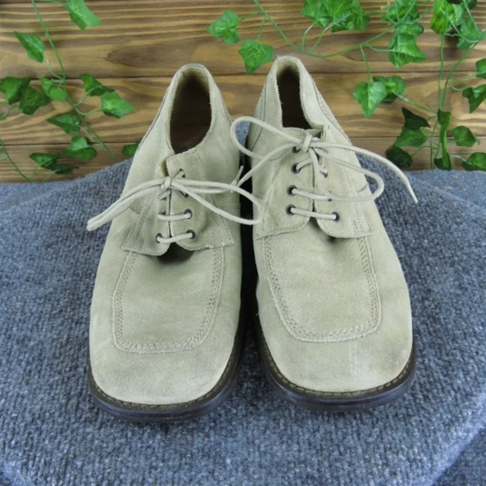 Aldo Men's Italy VTG Derby Oxfords Beige Suede Size‎ 42 Medium Gently Used 2025